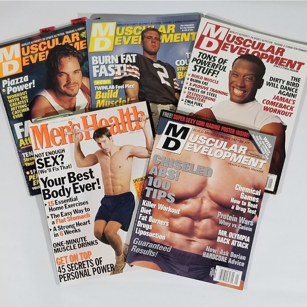 Muscular Development & Men's Health Magazines